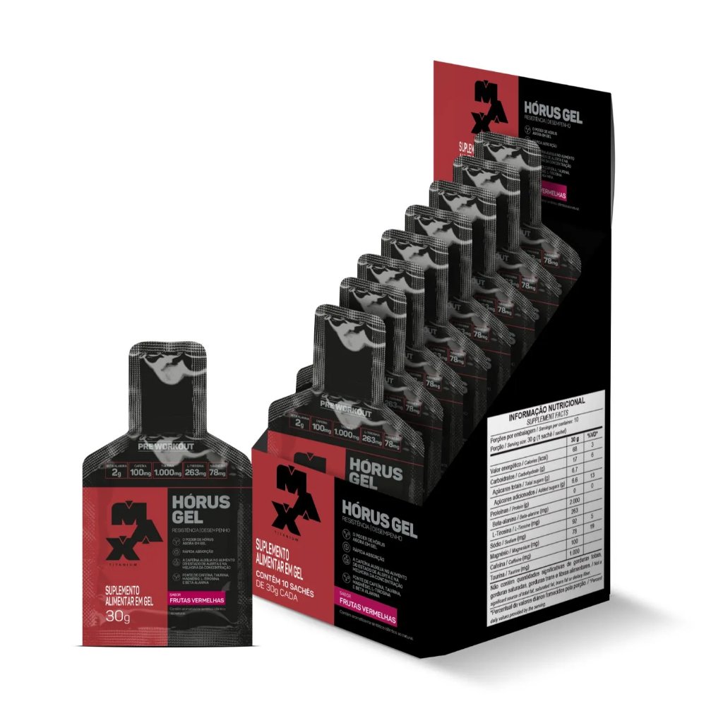Gel Horus DIsplay com 10 Saches Max Titanium