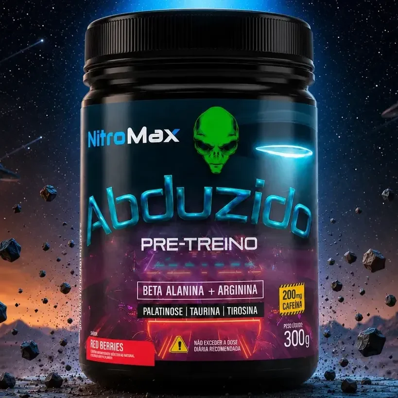Nitromax Pré Treino Abduzido 300g Sabor Frutas Vermelhas