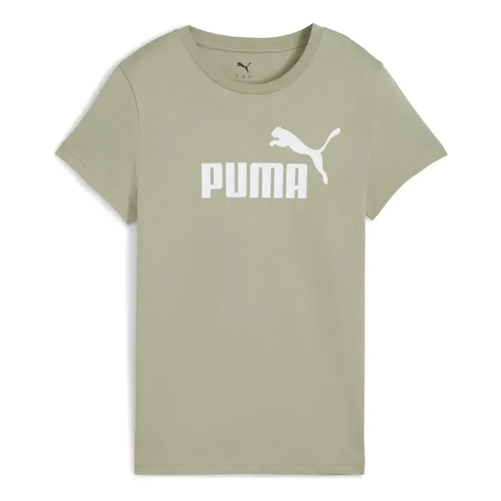Camiseta Feminina Ess N. 1 Logo Tee Puma Lux Army Lobo M Lisa