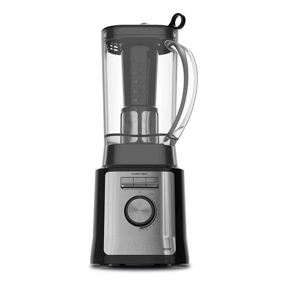 Liquidificador Philco Plq1600p Easy Smart Turbo 3l Philco Preto 127v