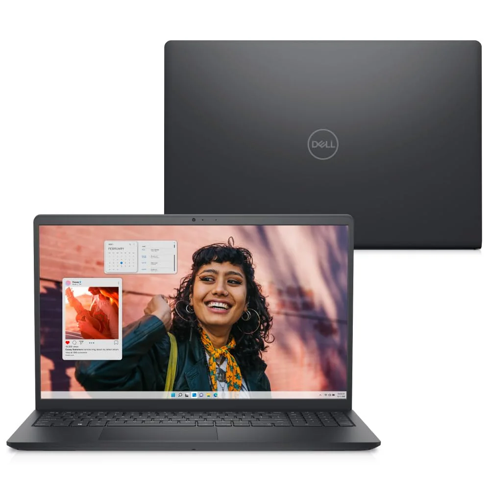 Notebook Dell Inspiron 15 3530, 15.6" Full HD (1920x1080), Intel Core i5‑1334U, 8 GB RAM, 512 GB SSD, Windows 11 Home, Preto