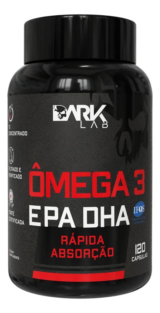Ômega 3 EPA DHA Dark Lab em cápsula Sem sabor de 120 un
