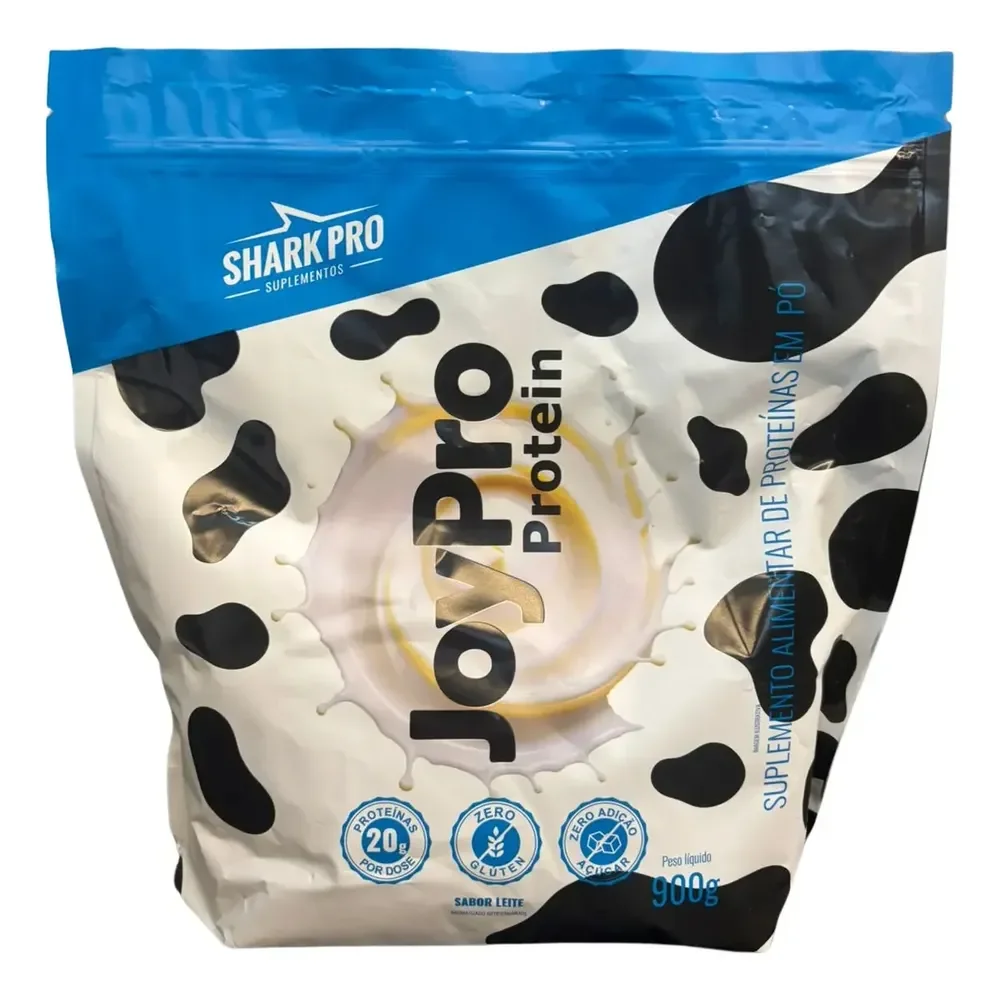 Whey Refil Joypro Shark Pro Proteína Soro Leite 900g Leite