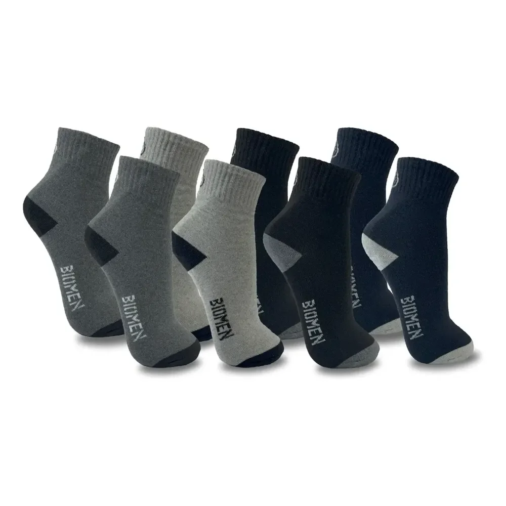 Kit 12 Pares Meia Masculina Cano Longo Conforto Preto Cinza Azul Marinho E Cinza Claro Liso 37-43