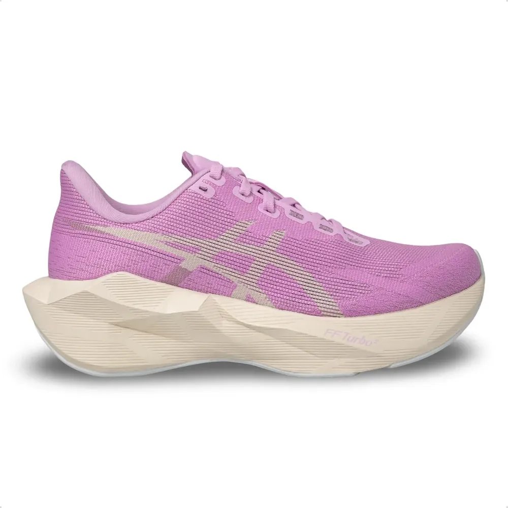 Tênis Asics Feminino Novablast 6 Corrida Performance Bege E Rosa 36 Br
