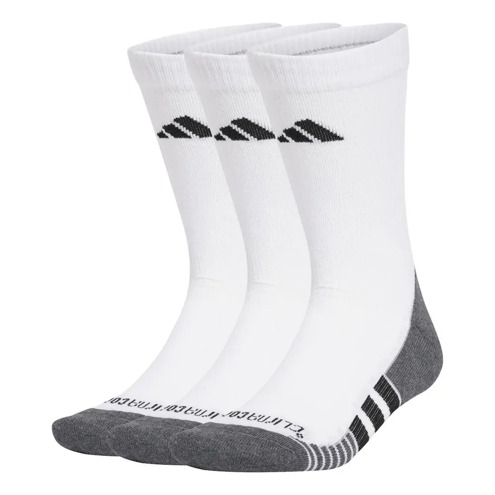Meias Cano Longo Amortecimento Performance Climacool 3-pack adidas Branco P