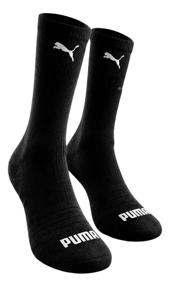Meia Puma Cano Alto Performance Running Corrida Original Grafite/cinza Logo 39/43