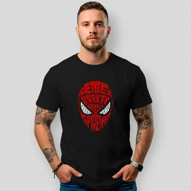 Camiseta Masculina Básica Treino Gym Mascara Aranha 407