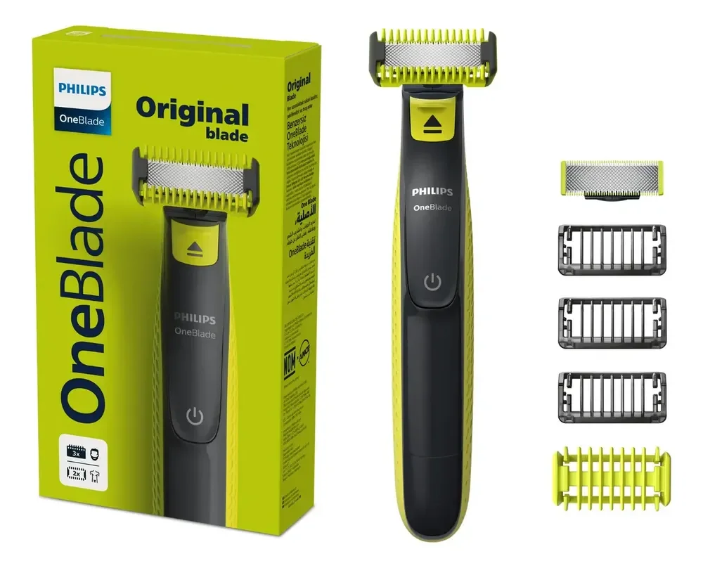 Barbeador e Aparador Elétrico Philips OneBlade para Rosto & Corpo Sem Fio e À Prova D'Água - QP2824/10