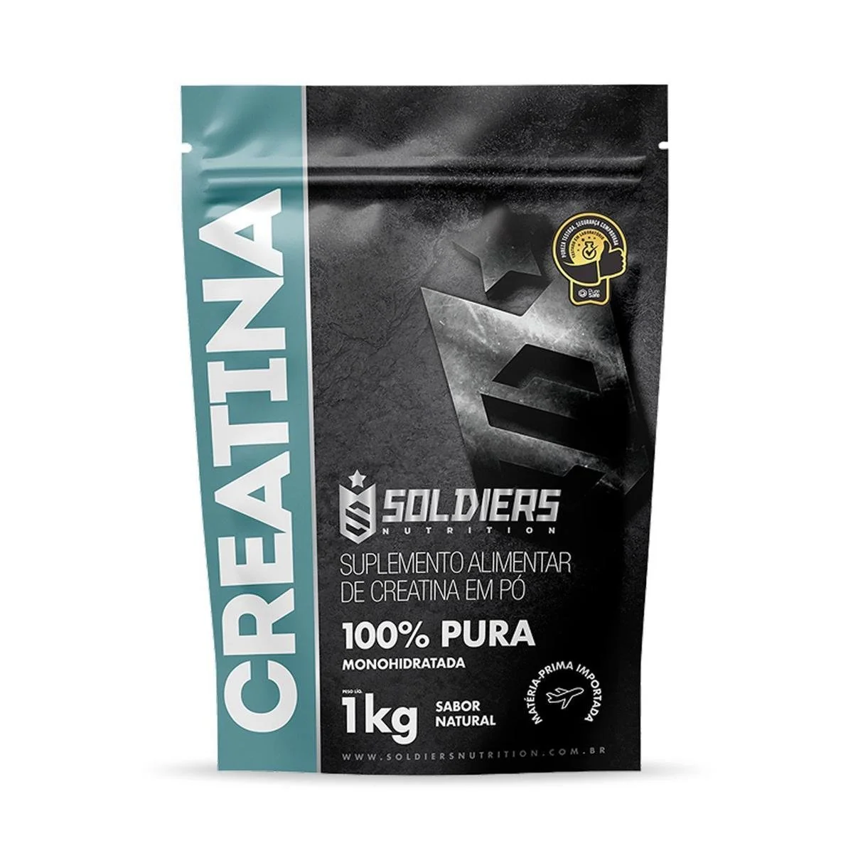 Creatina Monohidratada 1Kg - 100% Pura Importada - Soldiers Nutrition