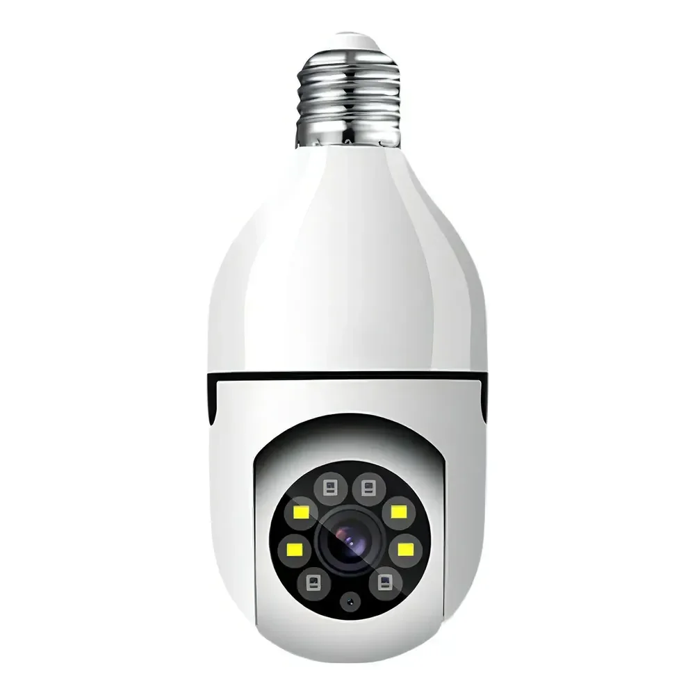 Câmera de Segurança Lâmpada Techfun Wi-Fi PTZ 1080p com Visão Noturna e Áudio Duplo