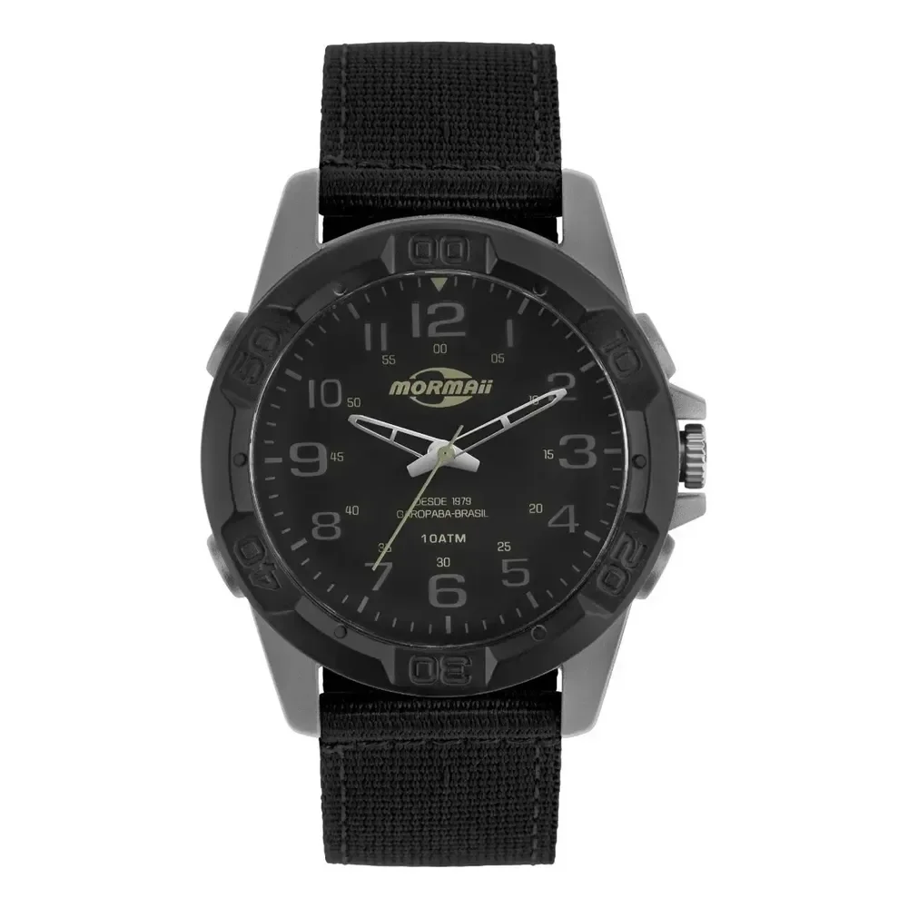Relógio Mormaii Masculino Casual Marrom - Mopc21jalc/8m Preto