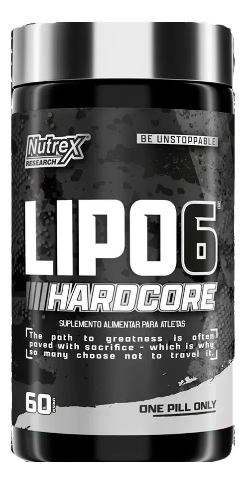 Termogenico Nutrex 6 Hardcore 60 Caps Sem sabor Nutrex Research