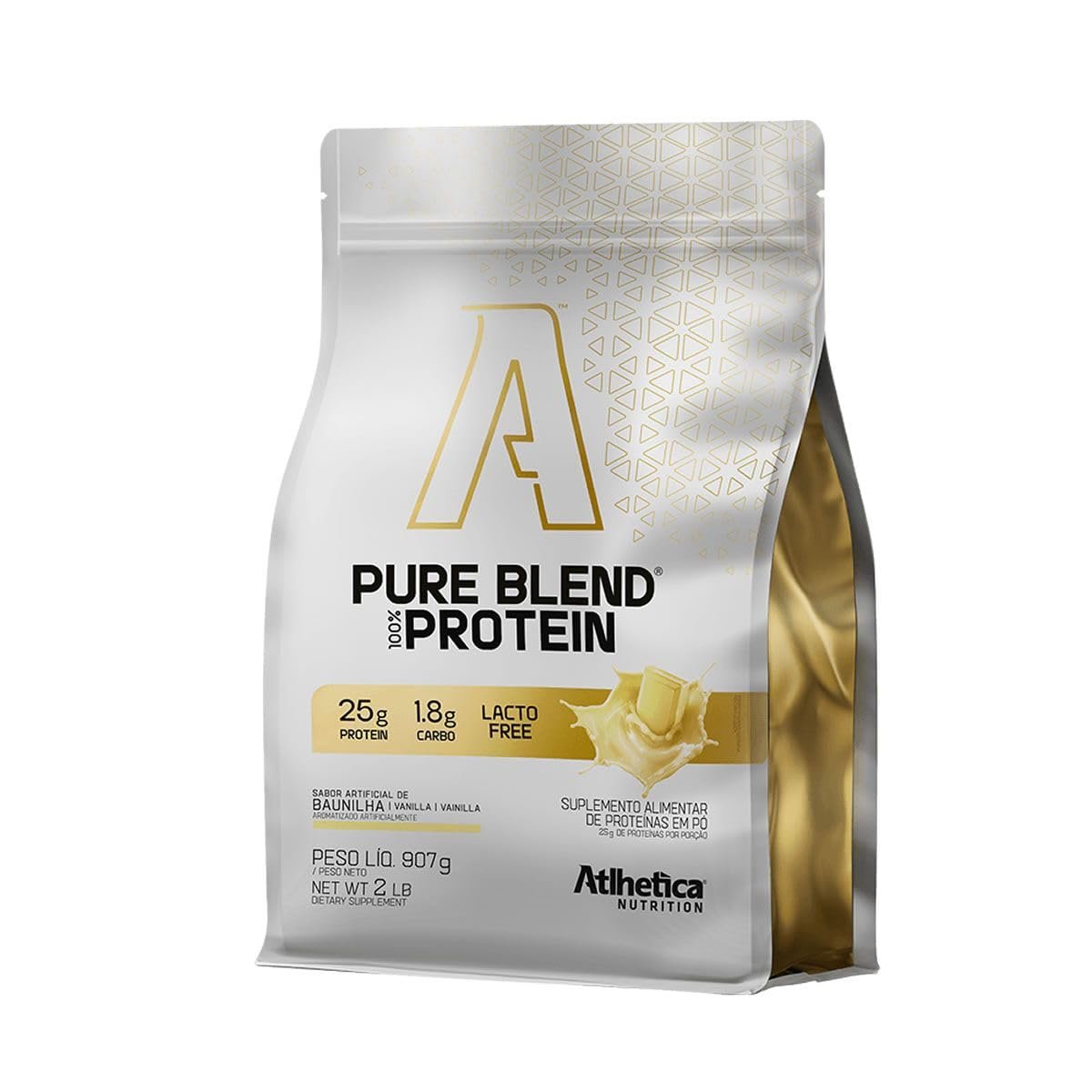 Whey Isolado Blend Zero Lactose 907g Baunilha - Atlhetica