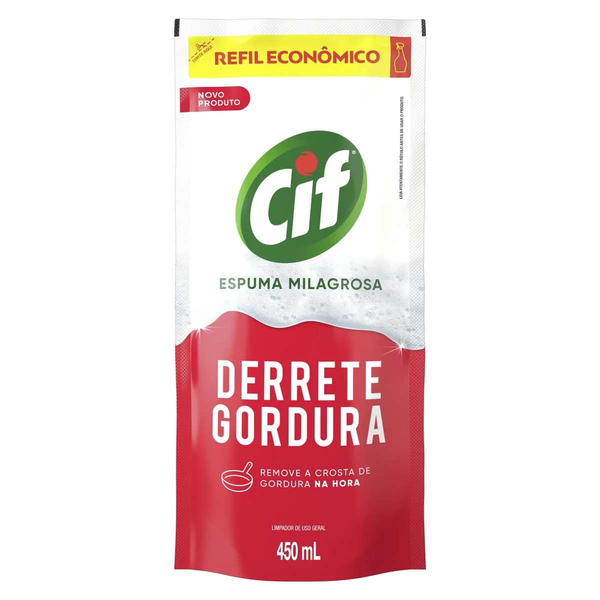 Limpador Especialista CIF Derrete Gordura 450 ml Refil Econômico (Packaging May Vary)