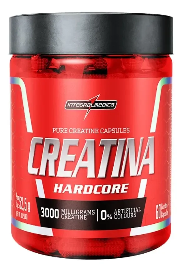 Creatina 100% Pura 60 Cápsulas Integralmédica Sem Sabor