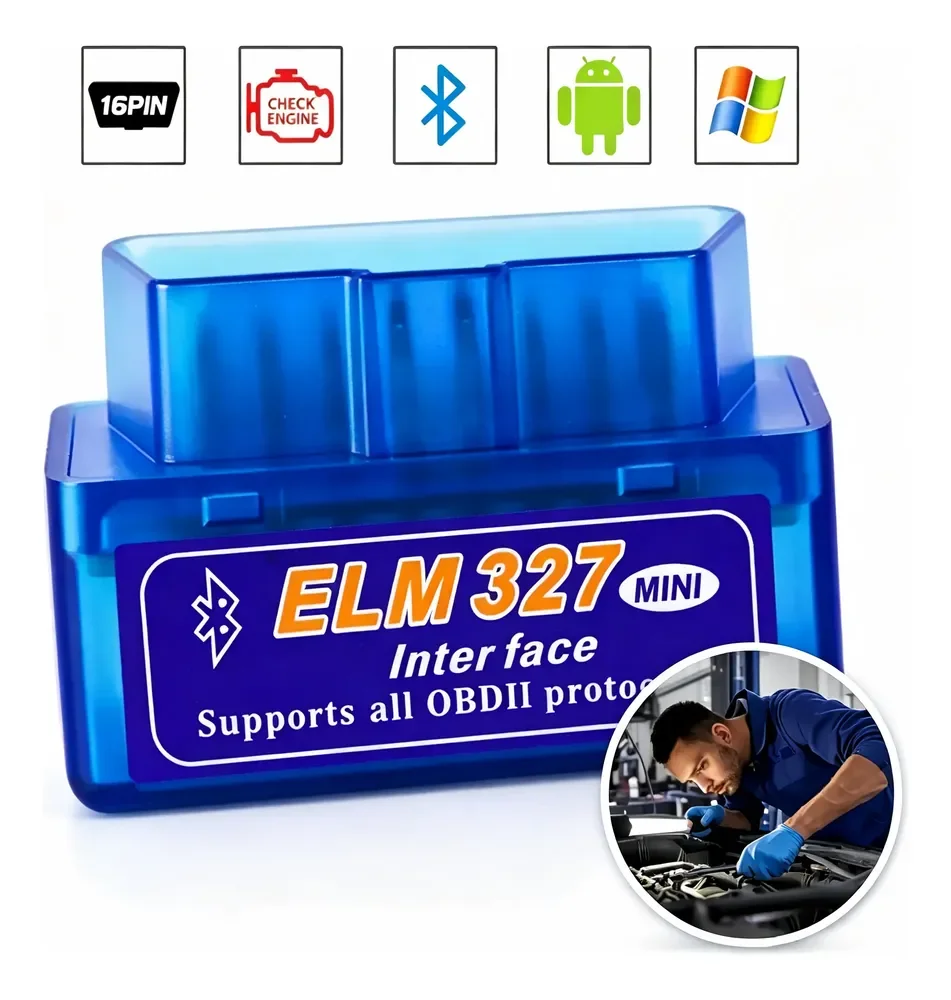 Scanner Automotivo Bluetooth Obd2 Elm 327 Android Ios Obdii