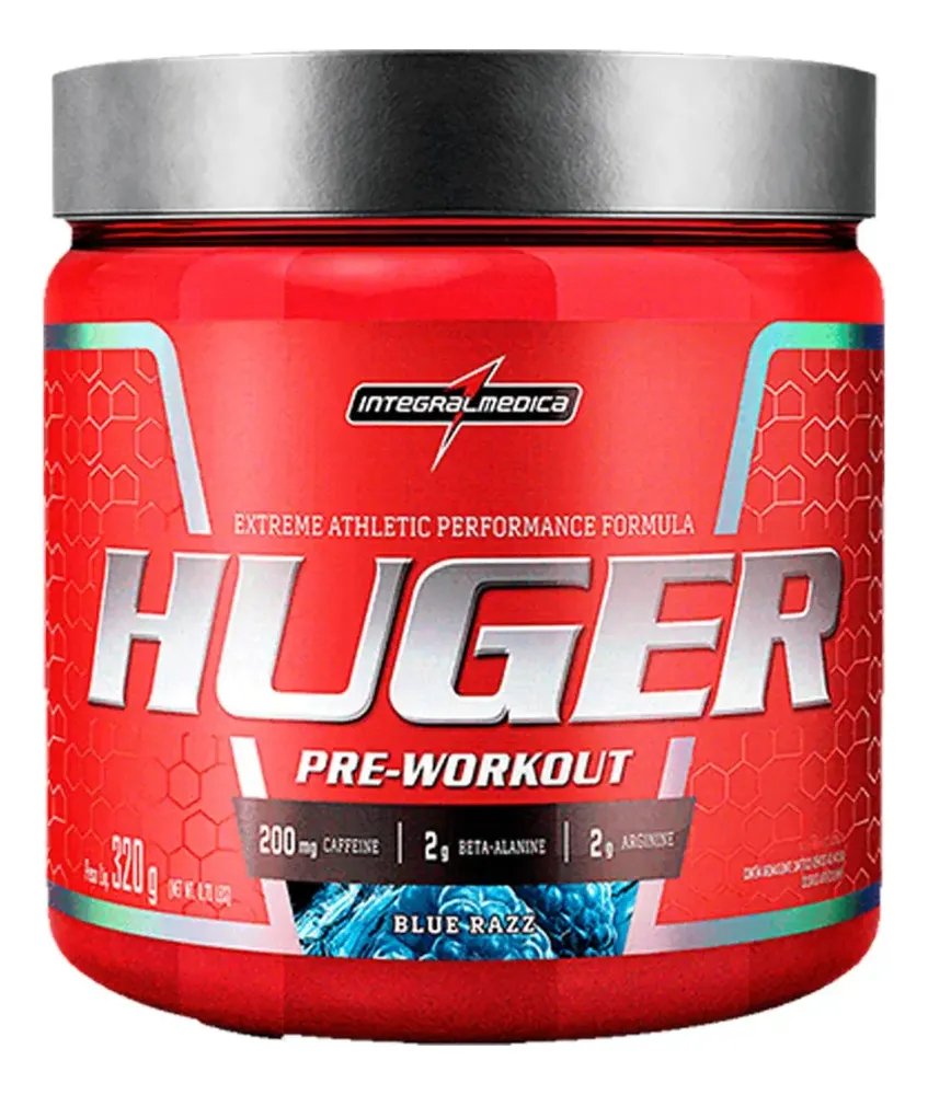 Pré Treino Huger Blue Razz 320g Integralmédica