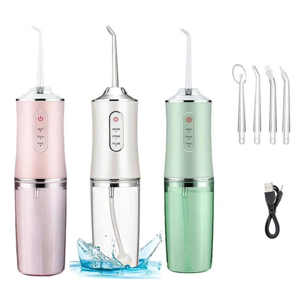 Irrigador Bucal Elétrico Portátil 3 Modos Limpeza Dental Profunda Recarregável