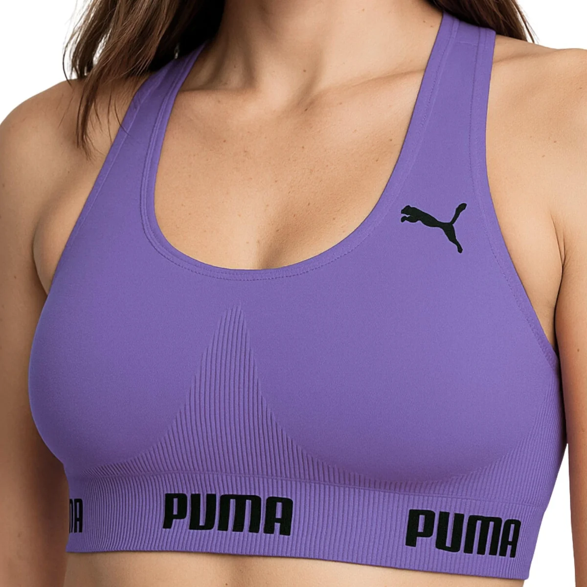 Top Puma Feminino Esportivo Poliamida Academia Nadador Sem Bojo Original