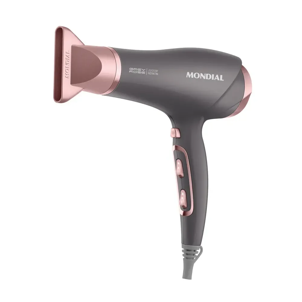 Secador De Cabelos Mondial 2000w - Scn-11 Grafine/rose 220v