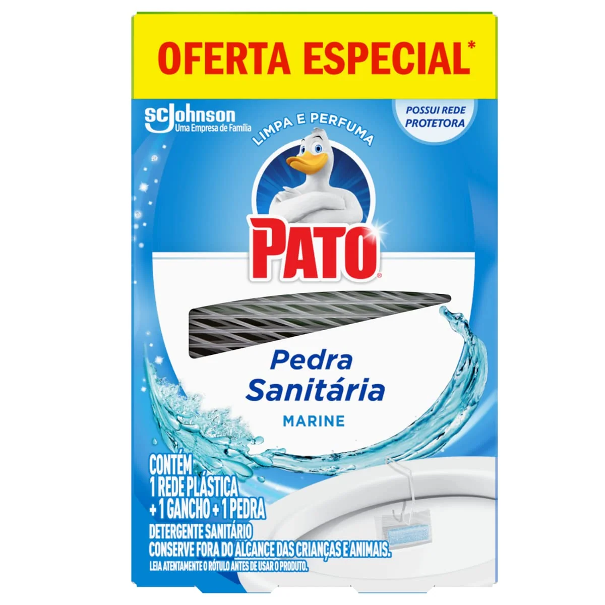 Pato Pedra Sanitaria Marine, Desodorizador Sanitário, Limpeza Banheiro, 25g