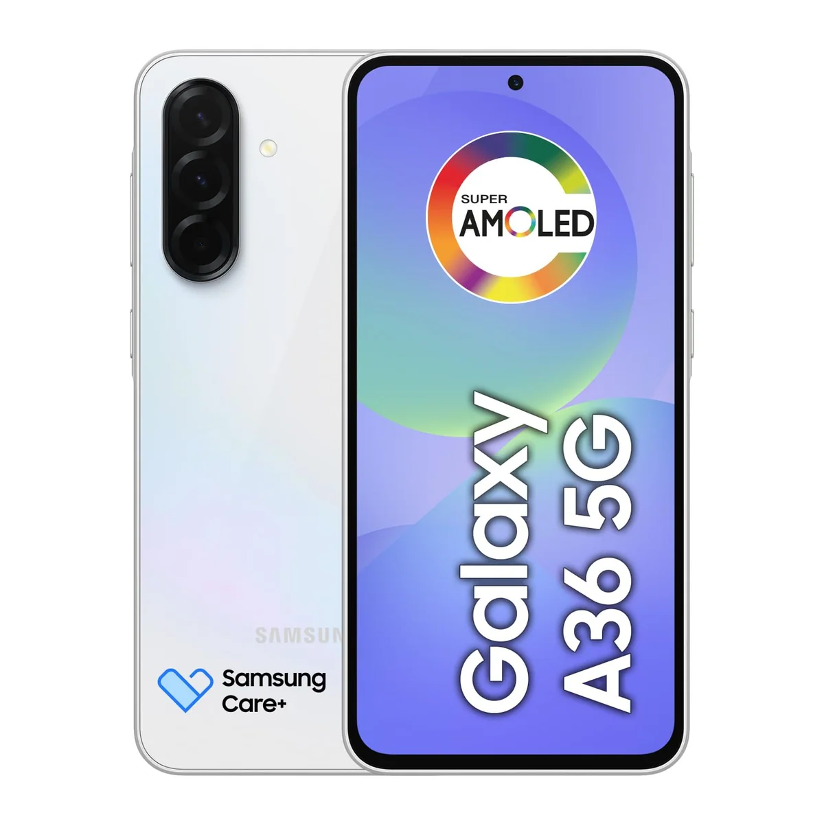 Celular Samsung Galaxy A36 5G 128GB, 6GB RAM, Câmera 50MP, IP67, Super AMOLED 6.7", Recursos AI, Branco