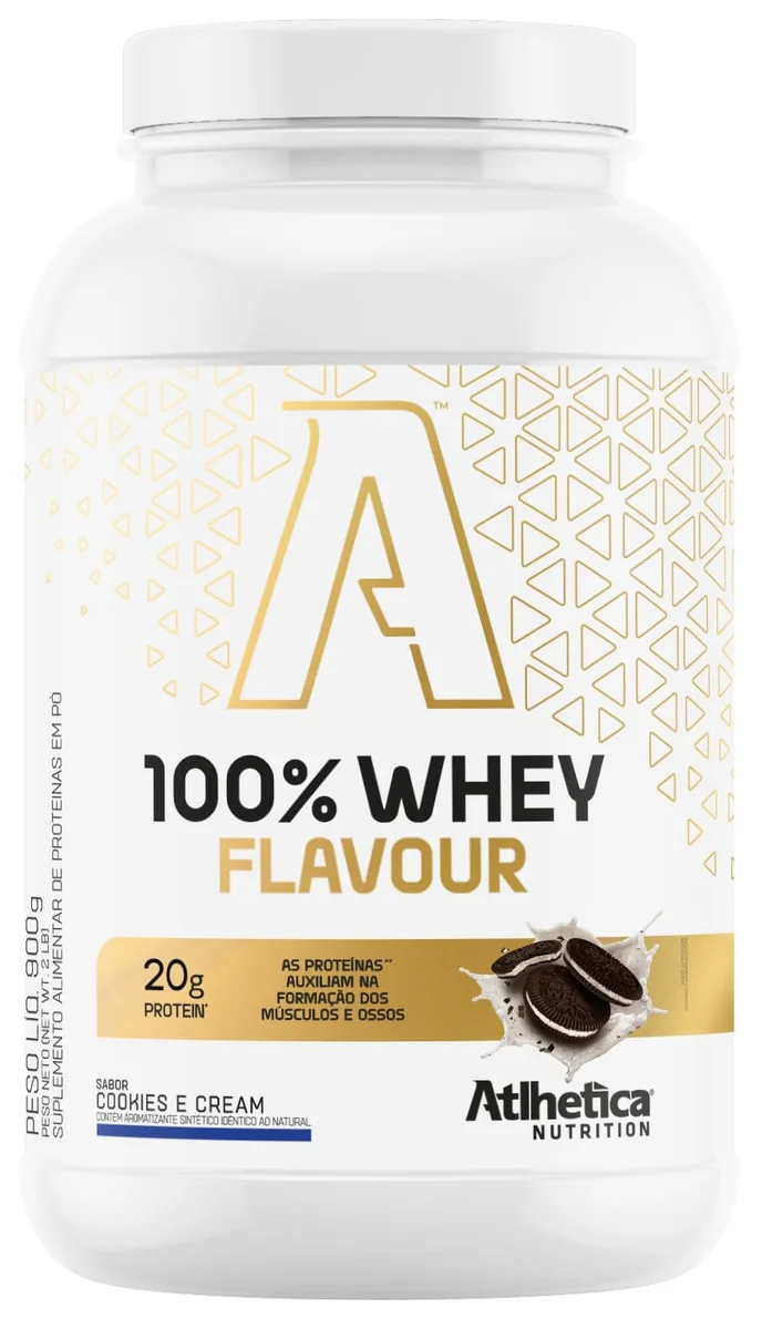 100% Whey Flavour - 900g Cookies e Cream - Atlhetica Nutrition