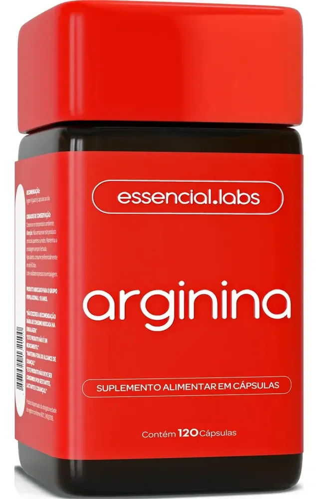 ARGININA 2000mg por Dose 100% Pura - 120 Cápsulas - Fórmula Desenvolvida para os Músculos