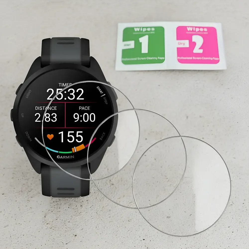Kit 3 Película Vidro Para Garmin Forerunner 165 Ou 165 Music