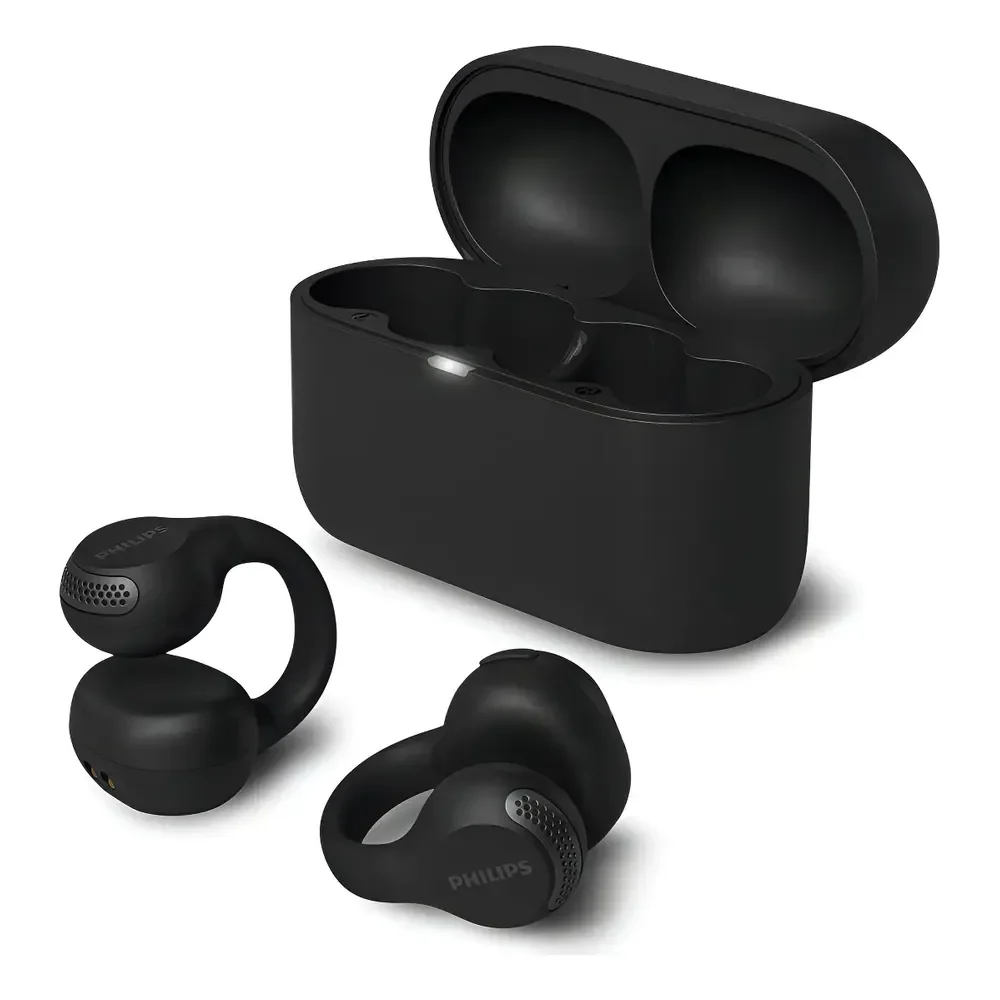 Fone De Ouvido Philips Sem Fio Tws Taq2000 Preto C/ Nfe Preto