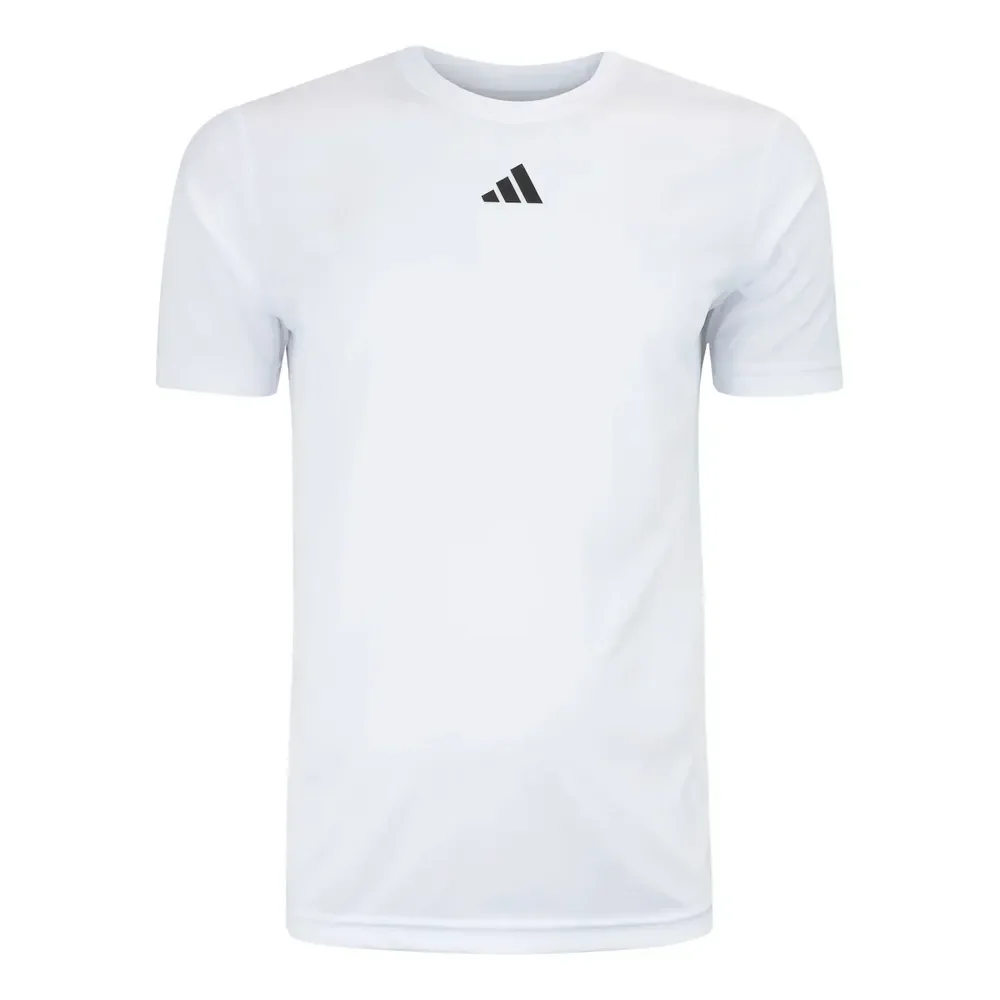 Camiseta Masculino adidas Manga Curta Treino Básica Branco G