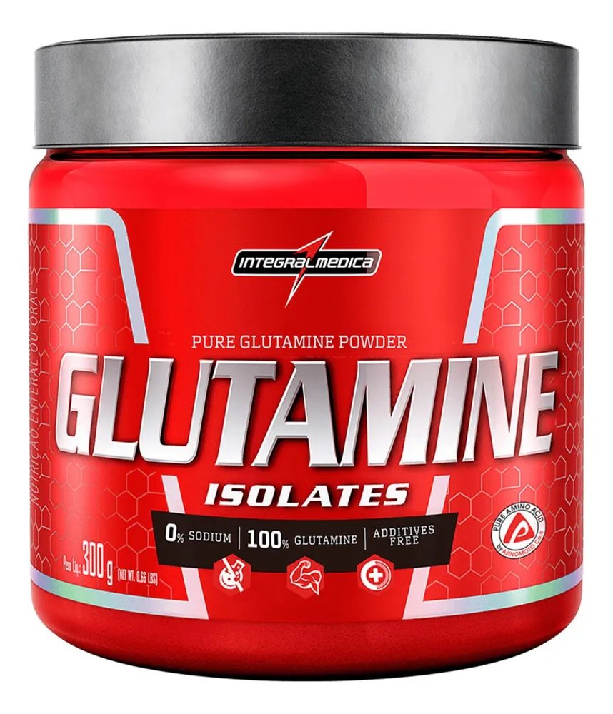 Glutamina Integralmédica em pó Sem sabor x 300g