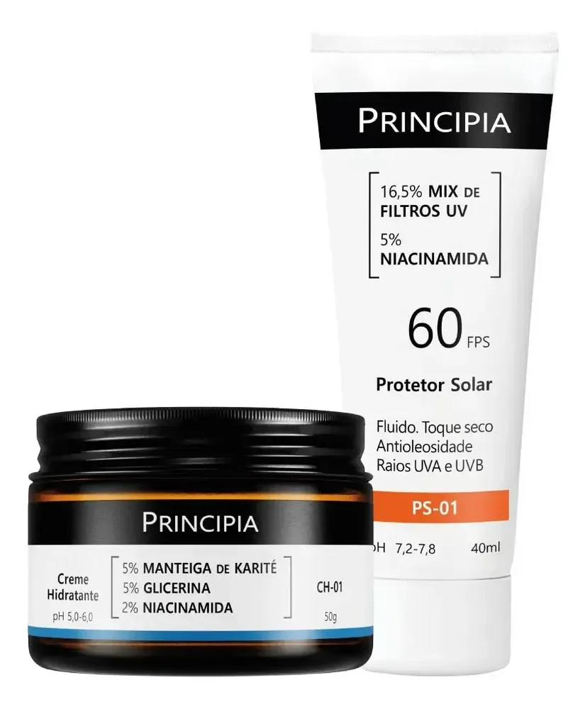 Principia Kit Dupla Diária Com Fps 60 Todo Tipo De Pele Dia/noite