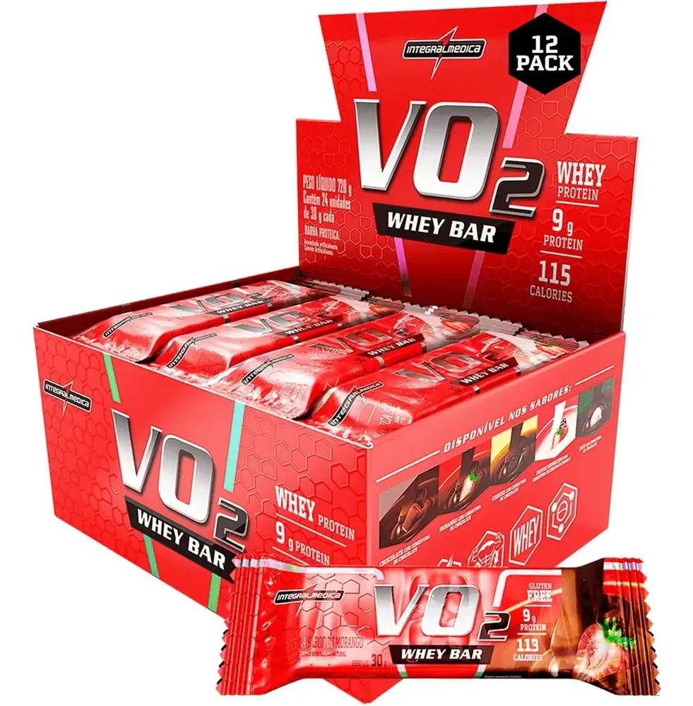 Vo2 Protein Bar Morango 12 und Integralmédica