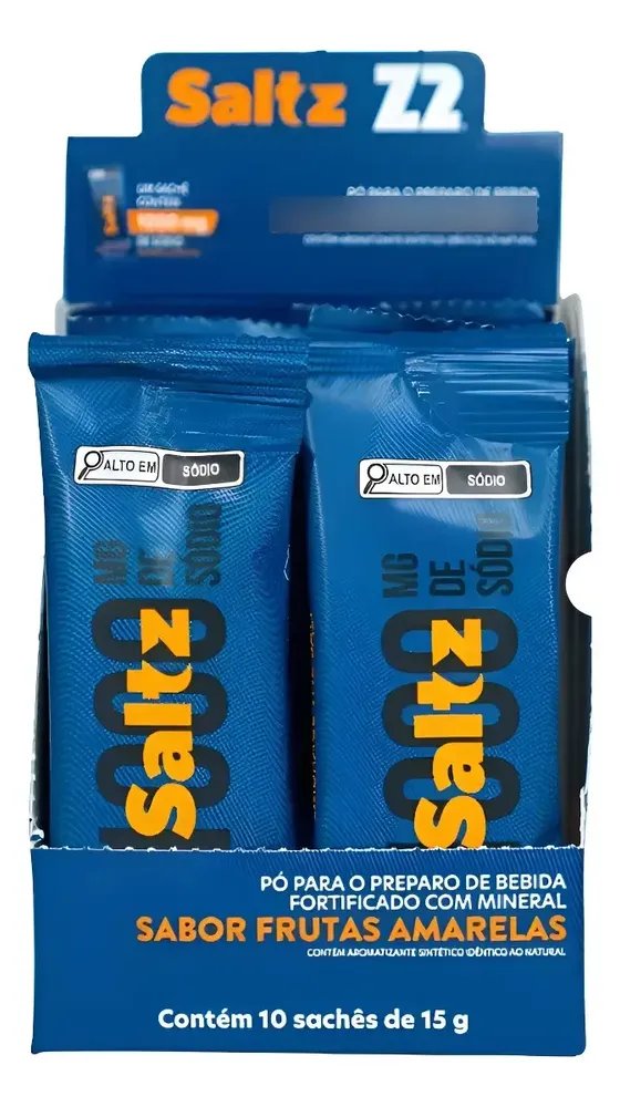 Z2 - Saltz 1000 Mg De Sódio - Cx 10 Sachês Frutas Amarelas