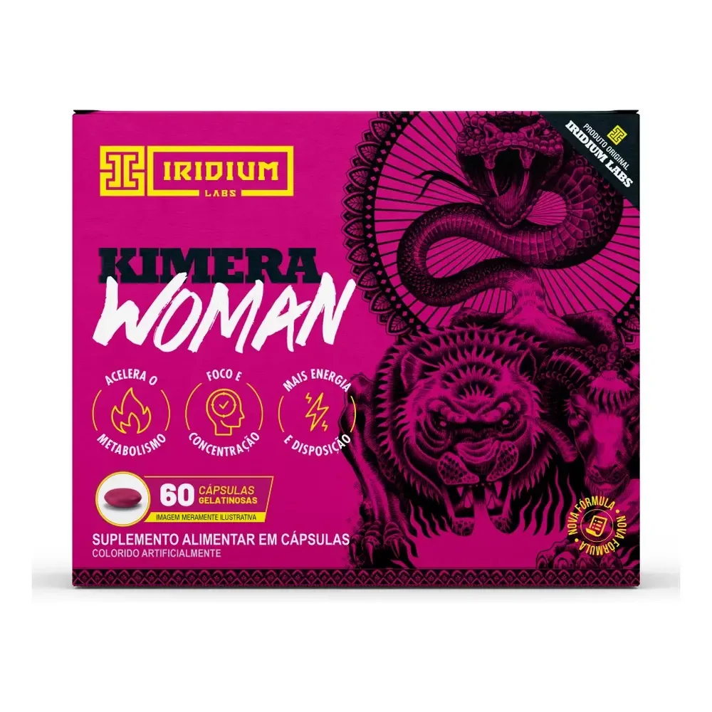 Kimera Woman 60 Caps Termogênico Feminino Iridium Labs Sabor Sem Sabor