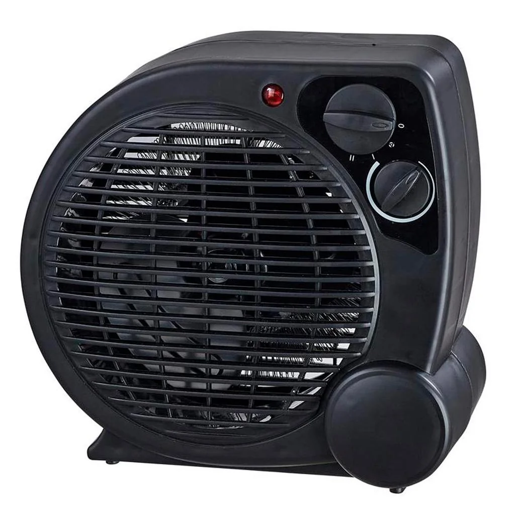 Aquecedor Portátil a Ar Ventilador Quente Preto AQ04 - Mimo Style