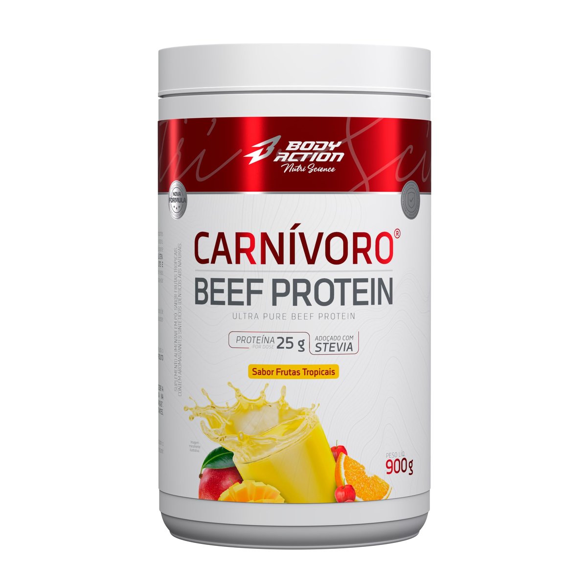 Carnívoro Beef Protein - 900g Frutas Tropicais - BodyAction