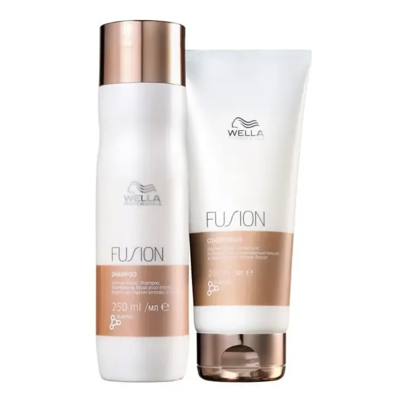 Kit Wella Fusion Shampoo 250ml + Condicionador 200ml