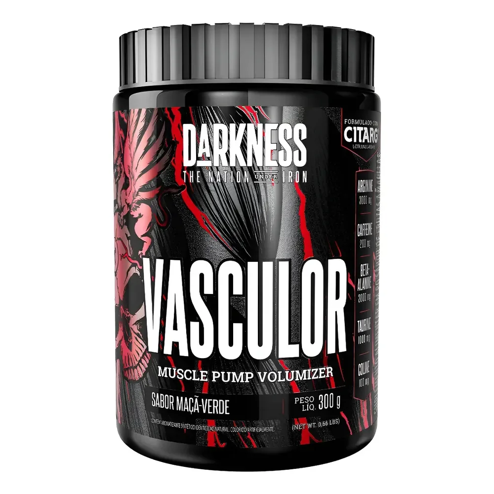 Darkness Vasculor Muscle Pump Pó 300g Maçã Verde