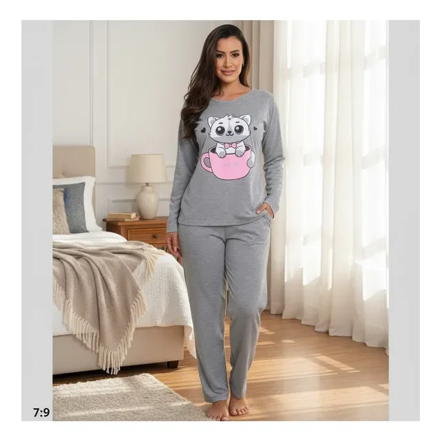 Pijamas De Frio Camisa E Calça De Malha Atacado Promoção
