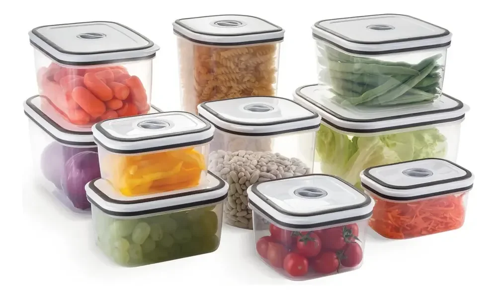 Conjunto 10 Potes Herméticos Com Tampa Easy-open Electrolux Transparente