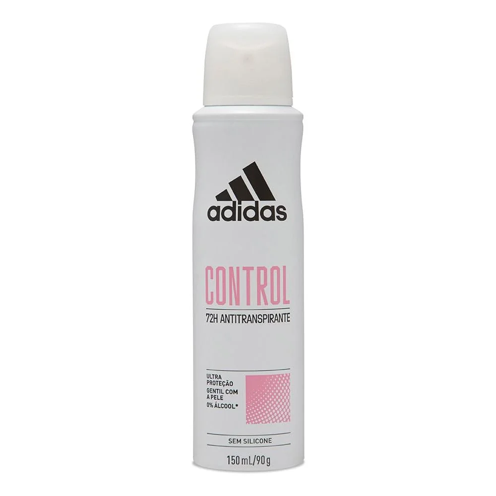 adidas Desodorante Aerossol Control Feminino Adidas Branco 150 Ml