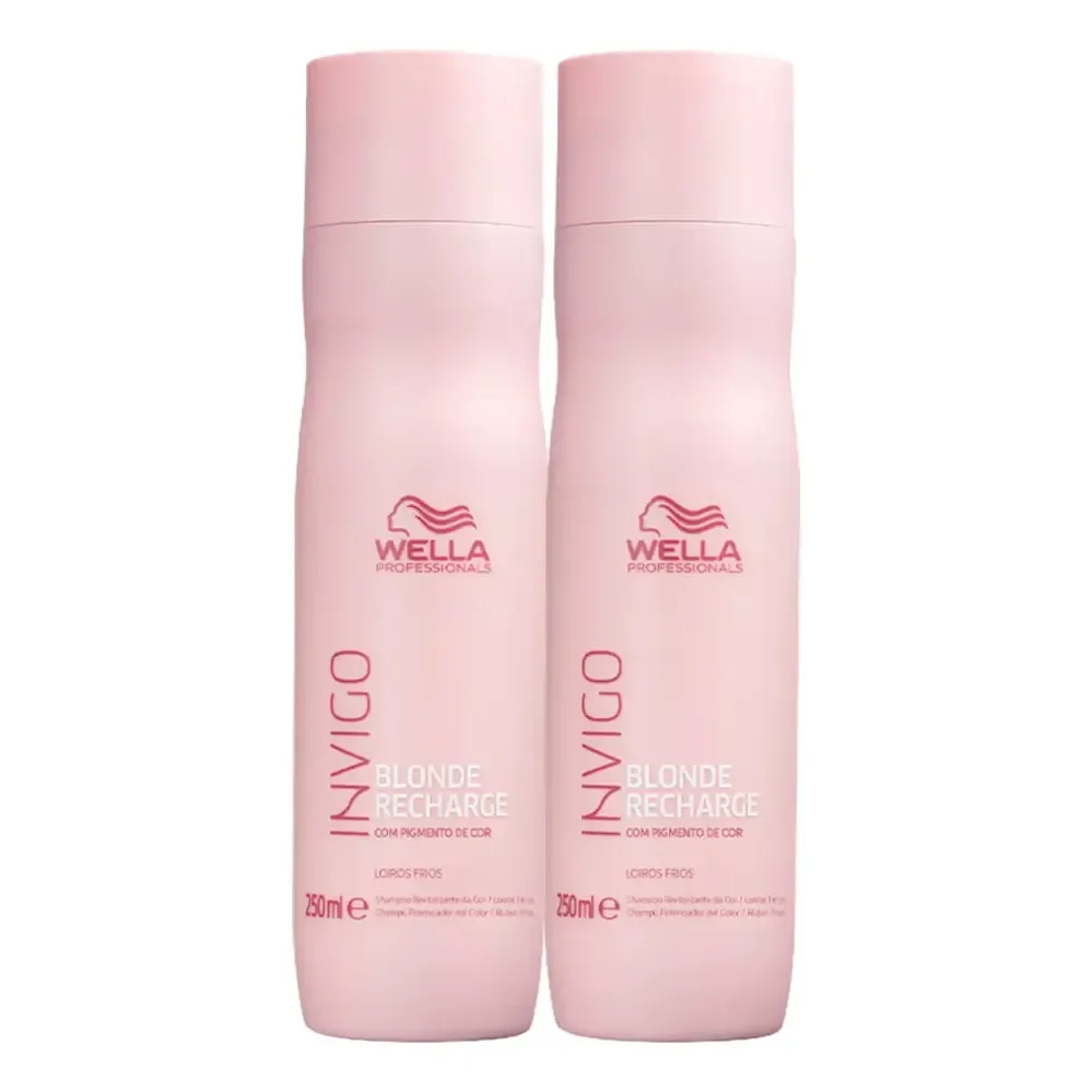 Kit Wella Prof Invigo Blonde Recharge-sh 250ml (2 Un)