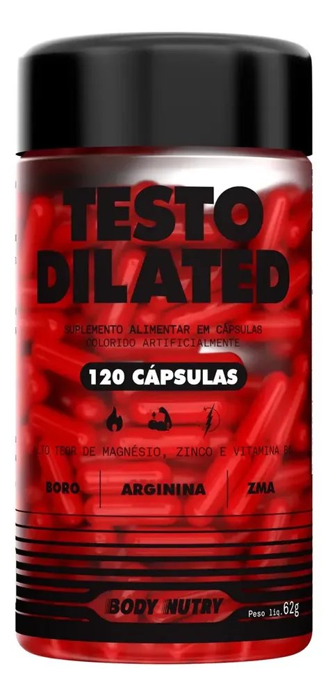 Precursor Testo Dilated Concentrado - 120 Cápsulas Sabor Sem sabor - Body Nutry