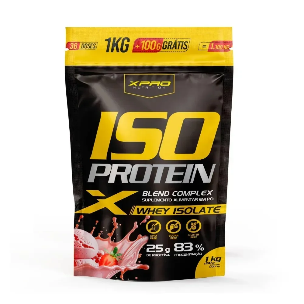 Whey Protein Isoblendcomplex Zero Açucar Low Carb 1.1kg Xpro Morango