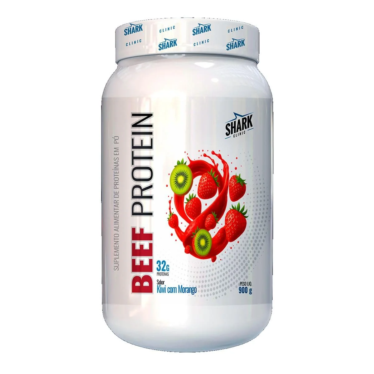 WHEY BEEF PROTEIN - SABOR MORANGO/KIWI - 900G