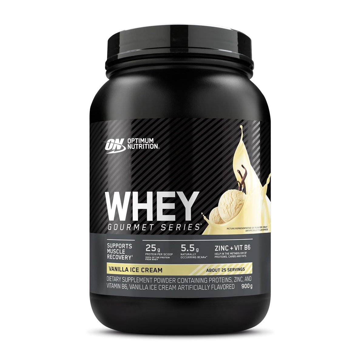 Optimum Nutrition, Gourmet, 100% Whey Protein, 900g - Baunilha