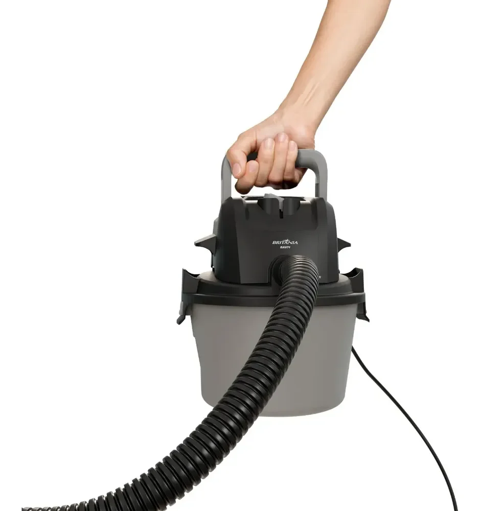 Aspirador De Pó E Água Britânia 6l 1500w Bas71 Cinza